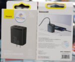 BASEUS Compact Quick Charger 2U+C Three Ports 30W Travel Power Adapter - Image 3
