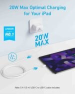 Anker 20W USB C Fast Wall Charger with Type C to C Cable - Image 2