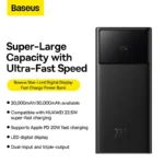 Baseus Power Bank 20000mAh 22.5W Star-Lord Digital Display Fast Charge - Image 2