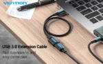 Vention CBHBI USB Male to Female 3 Meter Black Extension Cable